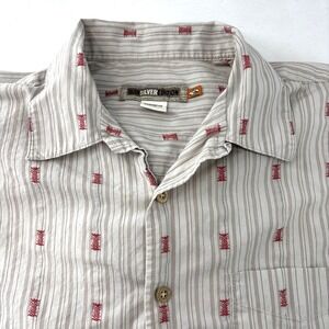 Quiksilver Vintage Shirt 1980s M Hawaiian Pineapple All Over Print 90s Surf‎